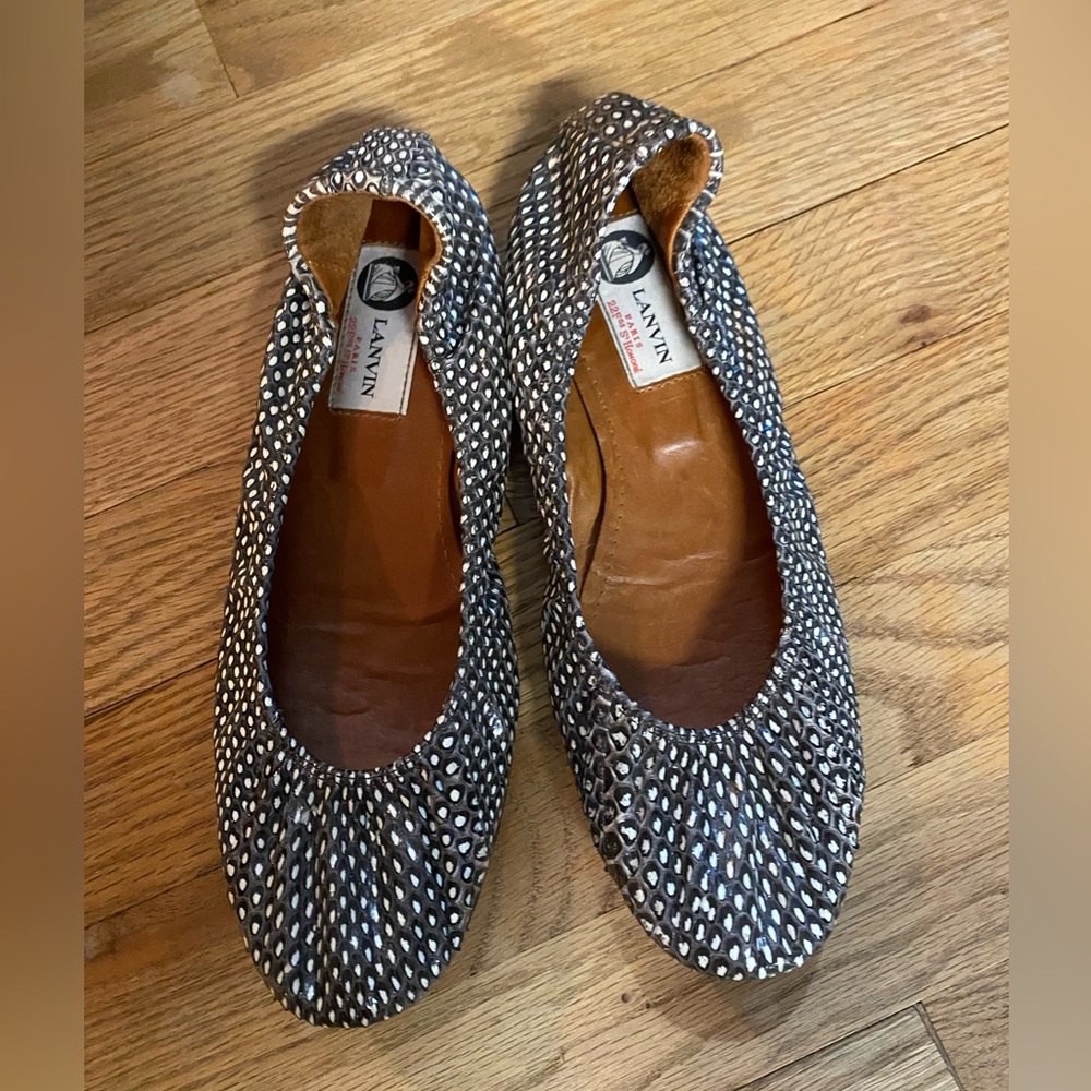 #71 - Authentic Lanvin Snakeskin Flats